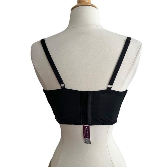 ADORE ME Nymphodora Contour Balconette Black Bra Romantic Feminine Lingerie - Picture 8 of 15